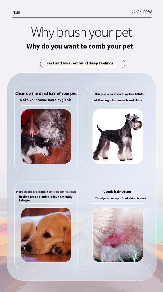 Peine Desanudador y Rasurador para Mascotas - Tecnología de Un Clic - Image 13