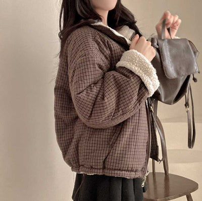 Abrigo Reversible de Algodón para Mujer - Doble Cara Cálido - Image 15