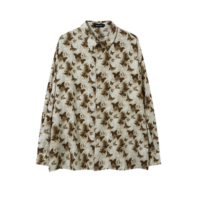 Camisa Suelta Estampado Floral Completo para Hombre - Image 4