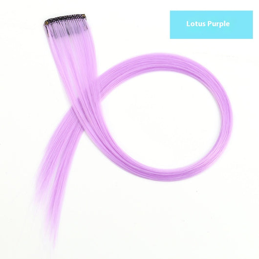 Extensiones de Cabello Teñido con Mechones de Colores Vibrantes - Image 14