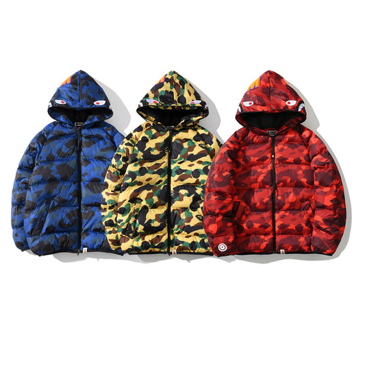 Abrigo Acolchado Estilo Camuflaje Clásico