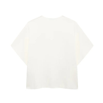 Blusa Rayada Cuello Redondo con Abertura y Manga Corta - Image 24