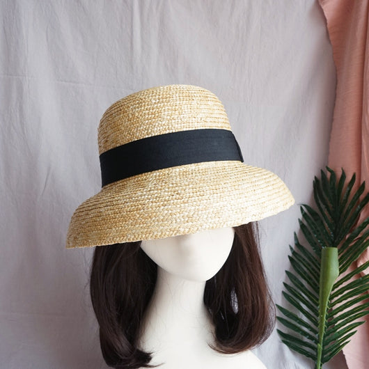 Sombrero Playero Vintage de Paja con Ala Acampanada Estilo Francés - Image 6