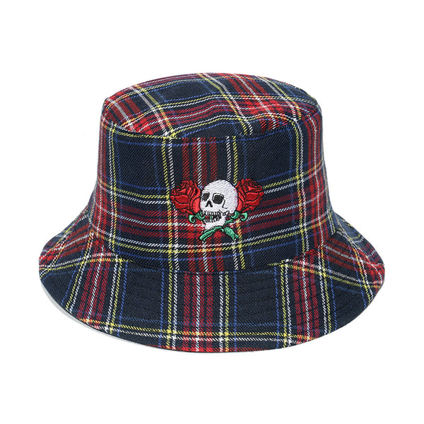 Gorra Pescador Cuadros con Protección Solar - Image 2