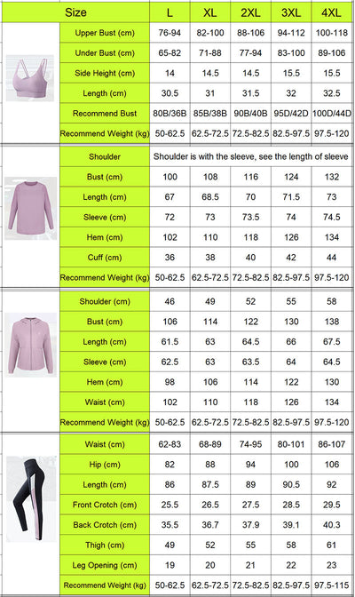 Conjunto de 4 Piezas Yoga Talla Grande Otoño Invierno para Mujer - Image 10