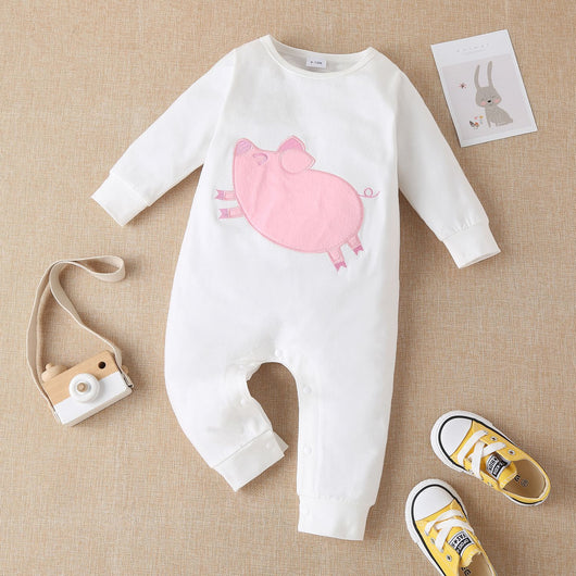 Pelele Bebé con Estampado de Animales y Parches Bordados Multicolor - Image 8