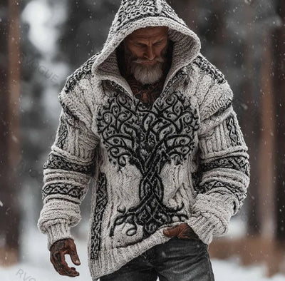 Sudadera Estampada con Capucha de Punto para Hombre - Image 19