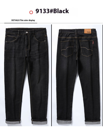 Jeans Rectos Elásticos para Hombre - Primavera Otoño Fit Cómodo - Image 18