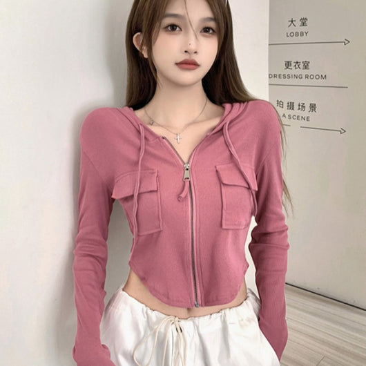 Cardigan Corto con Capucha para Mujer - Image 6