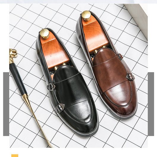 Zapatos de Cuero para Hombre Otoño con Doble Hebilla - Image 18