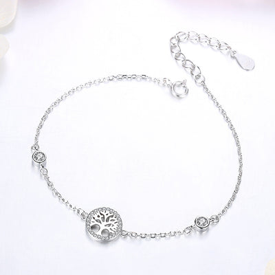Pulsera Plata de Ley 925 Árbol de la Vida con Circonitas para Mujer - Image 2