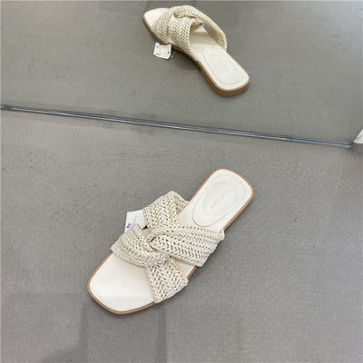 Sandalias y Pantuflas Cruzadas Verano Temprano - Image 2