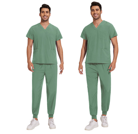 Conjunto de Uniformes Médicos para Hombre con Tela Elástica y Secado Rápido - Image 20