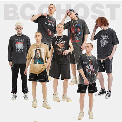 Playera Vintage con Estampado Digital de Lavado Desgastado - Image 5