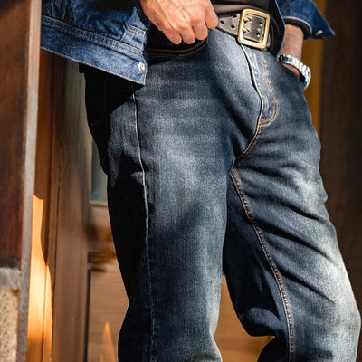 Pantalones Vaqueros Rectos Vintage Lavados para Hombre - Image 13