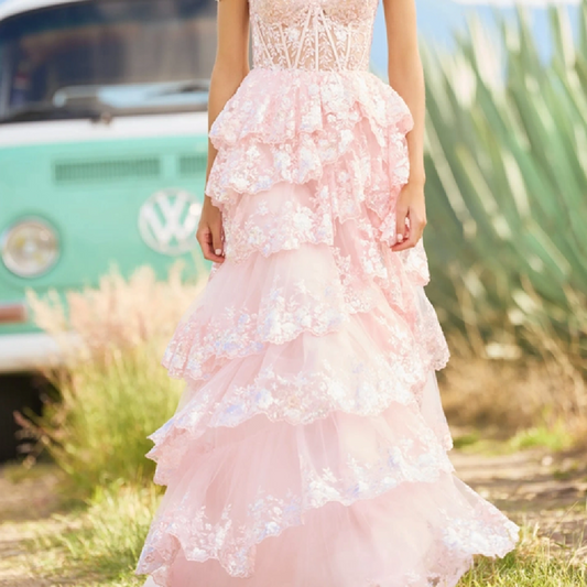 Vestido Elegante con Bordado de Loto - Image 2