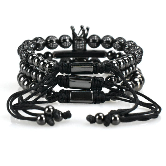 Pulsera para Hombre Cabeza de León con Circones en Cobre