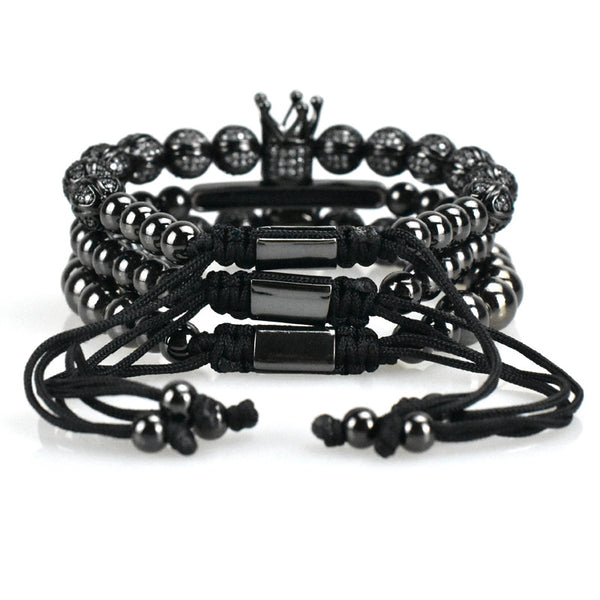 Pulsera para Hombre Cabeza de León con Circones en Cobre