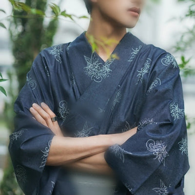 Kimono Formal Tradicional Japonés para Hombre - Image 9