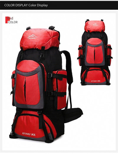 Mochila de Senderismo 90L XIYAHU - Resistente al Agua para Trekking y Acampada - Image 33