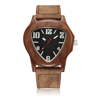 Reloj de Madera Triangular Estilo Europeo Minimalista - Image 9