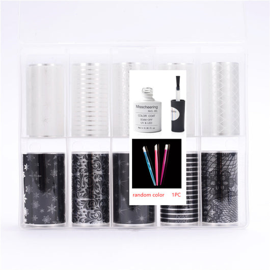 Set de 12 Láminas Decorativas para Uñas - Transferencias Nail Art - Image 23