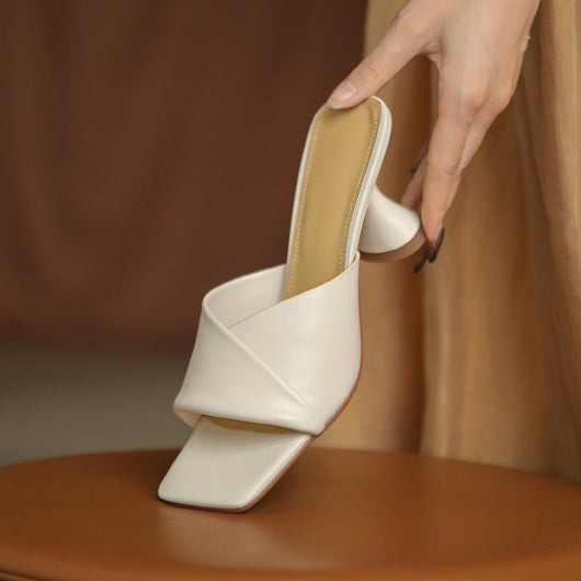 Pantuflas Elegantes de Piel de Oveja para Mujer - Estilo Minimalista y Cálido - Image 13