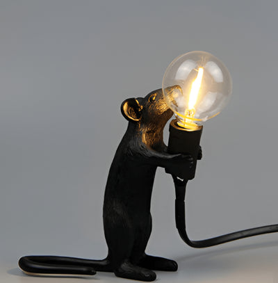 Lámpara Decorativa Mini Animal Ratón en Resina Nórdica - Image 10