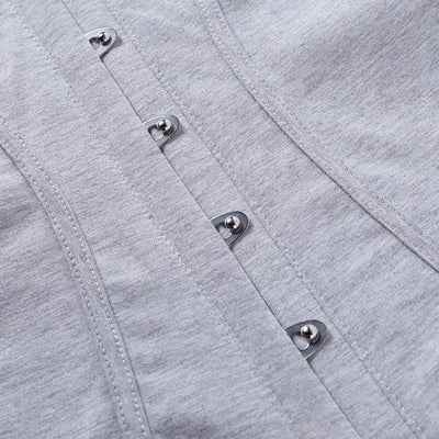 Playera Gris Clásica de Cuello Redondo - Comodidad Diaria sin Complicaciones - Image 10