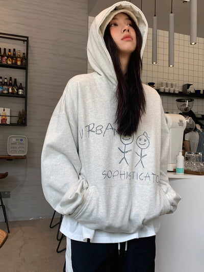 Sudadera Hoodie Coreana Estampada Suelta y Cómoda para Estudiantes - Image 12