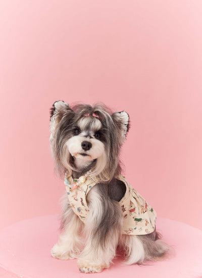 Falda Denim con Tirantes para Perros Pequeños Schnauzer y Maltés - Image 20