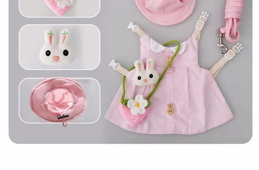 Arnés con Correa y Vestido para Conejo - Ropa Adorable para Mascotas - Image 7