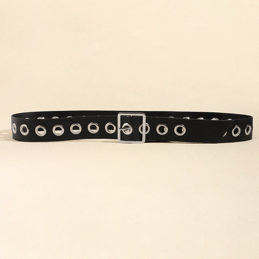 Cinturón Hueco Punk Hip Hop Unisex - Accesorios de Moda PU Suave - Image 16