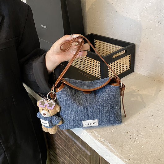 Bolsa Retro de Mezclilla para Commuter - Crossbody Casual Versátil - Image 2