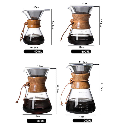 Cafetera de Vidrio Borosilicato para Preparar Café a Mano - Image 13