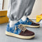 Zapatos de Skate Denim Casual para Hombre - Cordones Planos