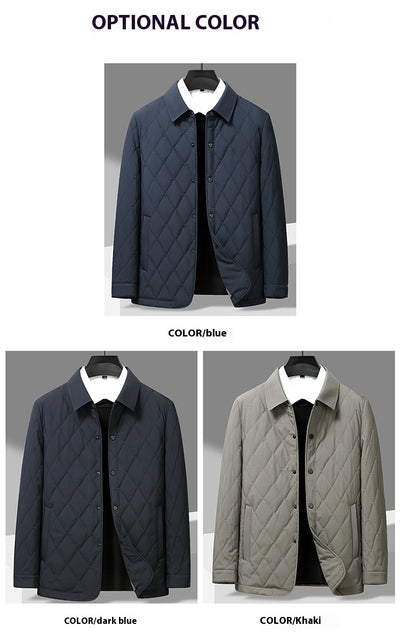 Abrigo Acolchado de Algodón para Hombre - Otoño Invierno - Image 12