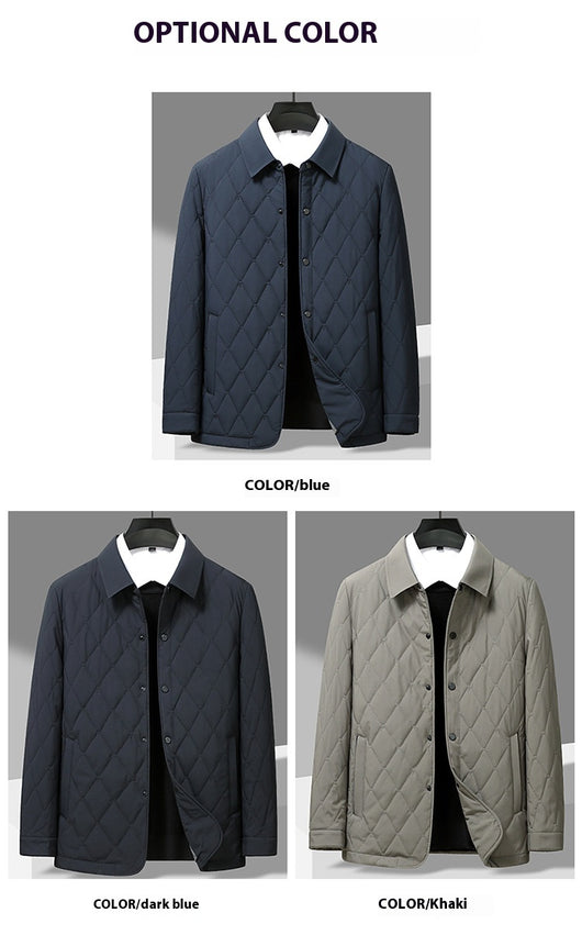 Abrigo Acolchado de Algodón para Hombre - Otoño Invierno - Image 12