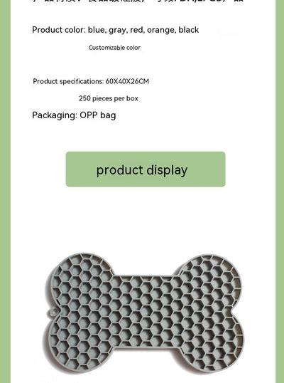 Tapete Masticable de Silicona con Hueso para Perros - Comedero Lento - Image 13