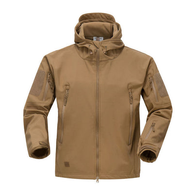 Chaqueta Táctica Soft Shell con Capucha para Hombre - Image 4