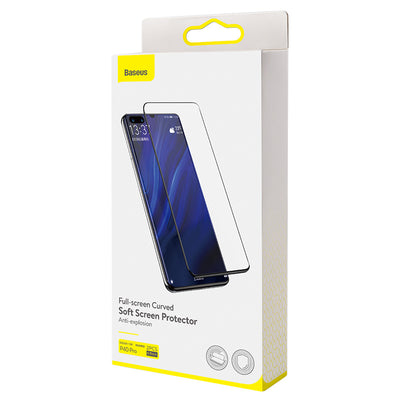 Protector de Pantalla Curvo Anti Explosión para P40 - Película Suave Negro - Image 8