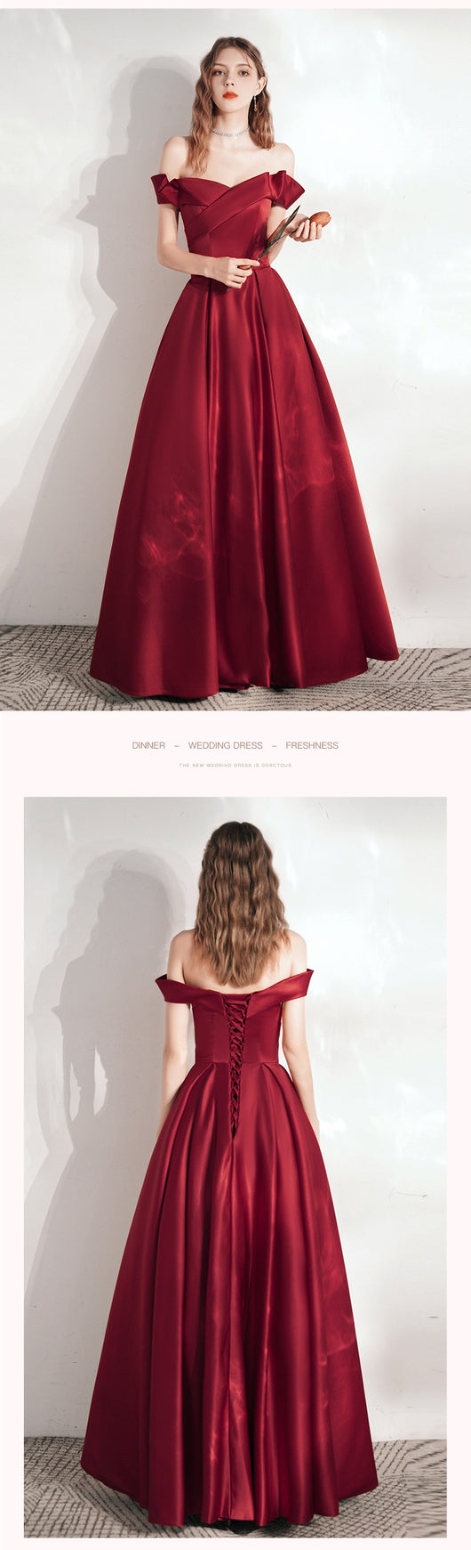 Vestido de Satén Rojo Elegante para Cena y Eventos Formales - Image 13