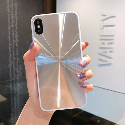 Funda espejo para teléfono con patrón CD retro - Image 8