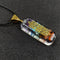 Crystal Semi-precious Stone Gravel Chakra Chakra Necklace Grande B