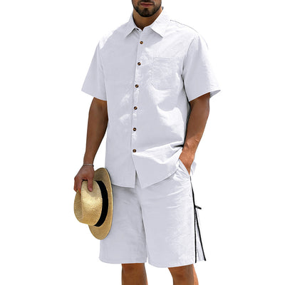 Conjunto de Dos Piezas: Camisa Manga Corta y Shorts con Cordón - Image 2