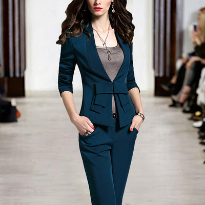 Traje Ejecutivo Mujer Corte Slim Elegancia Moderna - Image 7
