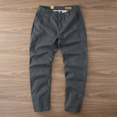 Pantalones Casuales de Algodón Twill para Hombre - Corte Recto y Cómodo - Image 7