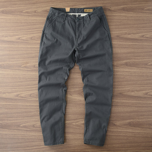 Pantalones Casuales de Algodón Twill para Hombre - Corte Recto y Cómodo - Image 7