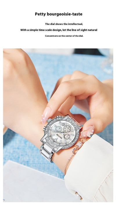 Reloj de Lujo Versátil para Mujer - Resistente al Agua con Diamantes - Image 16
