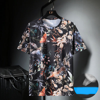 Camiseta Masculina Ice Silk Transpirable de Manga Corta - Image 10